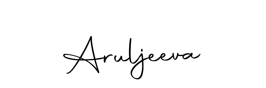 Design your own signature with our free online signature maker. With this signature software, you can create a handwritten (Autography-DOLnW) signature for name Aruljeeva. Aruljeeva signature style 10 images and pictures png