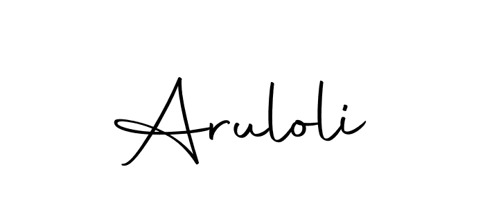 Use a signature maker to create a handwritten signature online. With this signature software, you can design (Autography-DOLnW) your own signature for name Aruloli. Aruloli signature style 10 images and pictures png