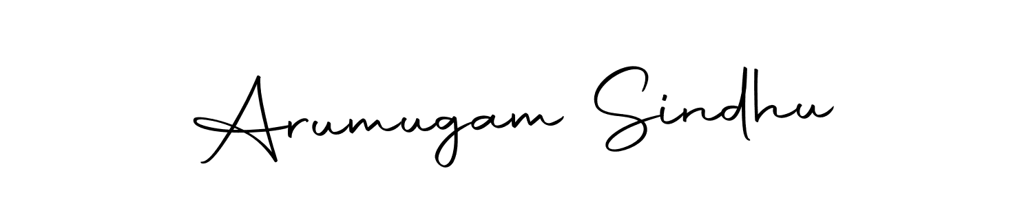 Create a beautiful signature design for name Arumugam Sindhu. With this signature (Autography-DOLnW) fonts, you can make a handwritten signature for free. Arumugam Sindhu signature style 10 images and pictures png