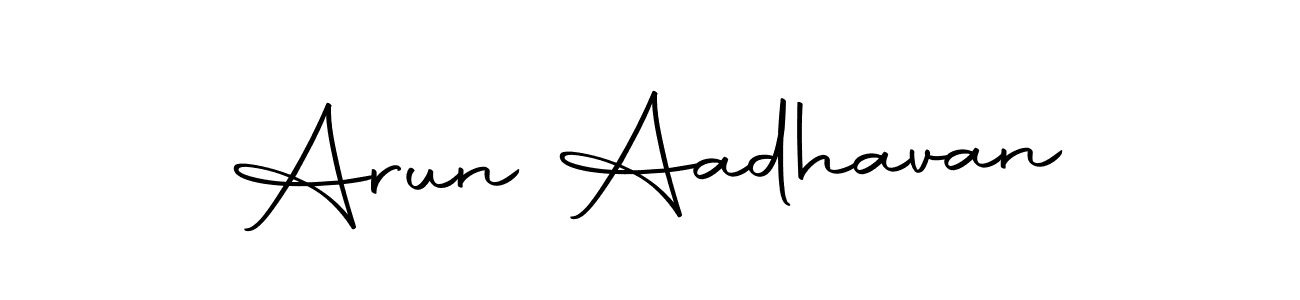 Create a beautiful signature design for name Arun Aadhavan. With this signature (Autography-DOLnW) fonts, you can make a handwritten signature for free. Arun Aadhavan signature style 10 images and pictures png