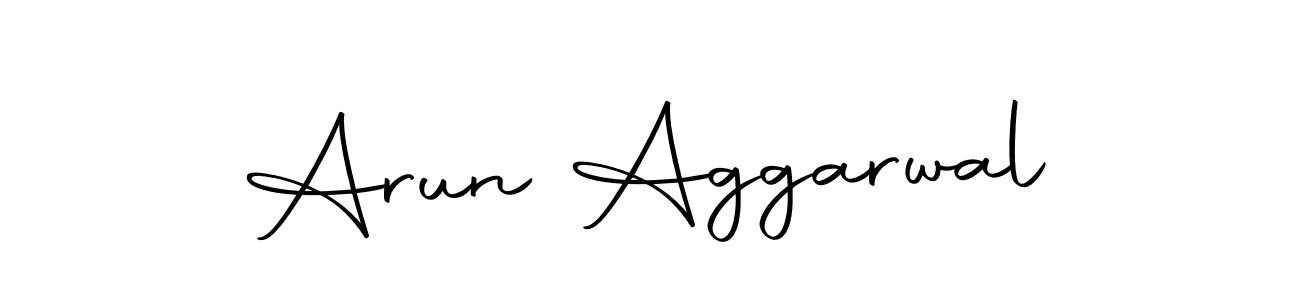 How to make Arun Aggarwal name signature. Use Autography-DOLnW style for creating short signs online. This is the latest handwritten sign. Arun Aggarwal signature style 10 images and pictures png