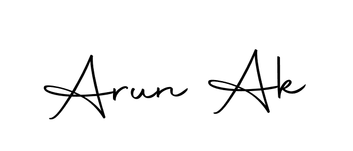 The best way (Autography-DOLnW) to make a short signature is to pick only two or three words in your name. The name Arun Ak include a total of six letters. For converting this name. Arun Ak signature style 10 images and pictures png