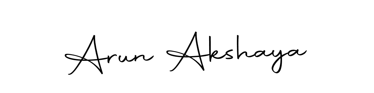 Similarly Autography-DOLnW is the best handwritten signature design. Signature creator online .You can use it as an online autograph creator for name Arun Akshaya. Arun Akshaya signature style 10 images and pictures png