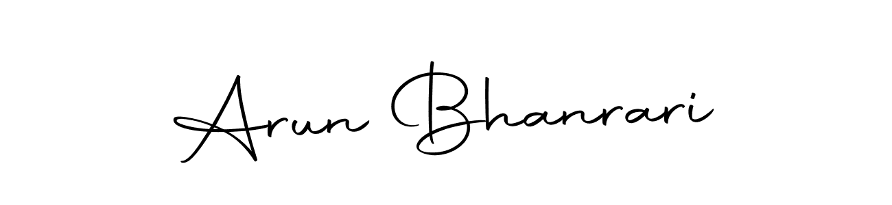 Make a beautiful signature design for name Arun Bhanrari. With this signature (Autography-DOLnW) style, you can create a handwritten signature for free. Arun Bhanrari signature style 10 images and pictures png
