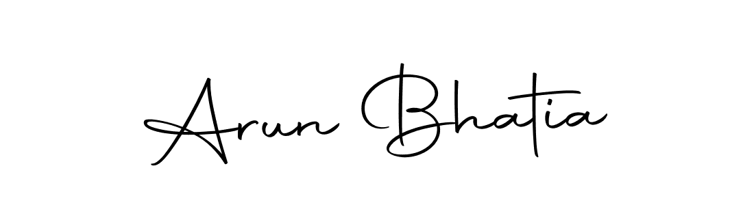 Make a short Arun Bhatia signature style. Manage your documents anywhere anytime using Autography-DOLnW. Create and add eSignatures, submit forms, share and send files easily. Arun Bhatia signature style 10 images and pictures png