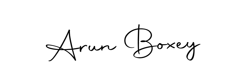 The best way (Autography-DOLnW) to make a short signature is to pick only two or three words in your name. The name Arun Boxey include a total of six letters. For converting this name. Arun Boxey signature style 10 images and pictures png
