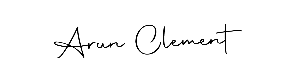 Make a short Arun Clement signature style. Manage your documents anywhere anytime using Autography-DOLnW. Create and add eSignatures, submit forms, share and send files easily. Arun Clement signature style 10 images and pictures png