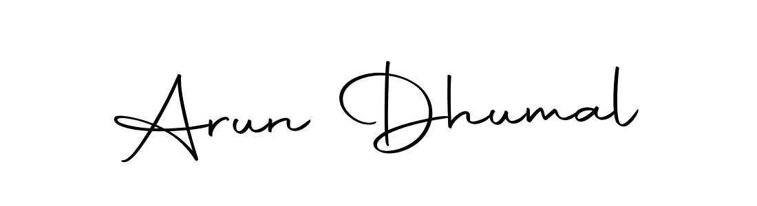 How to make Arun Dhumal signature? Autography-DOLnW is a professional autograph style. Create handwritten signature for Arun Dhumal name. Arun Dhumal signature style 10 images and pictures png