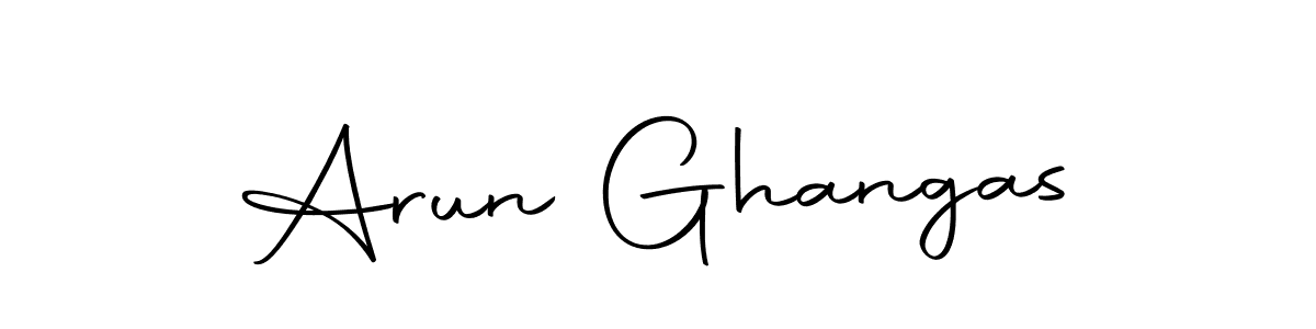 Arun Ghangas stylish signature style. Best Handwritten Sign (Autography-DOLnW) for my name. Handwritten Signature Collection Ideas for my name Arun Ghangas. Arun Ghangas signature style 10 images and pictures png