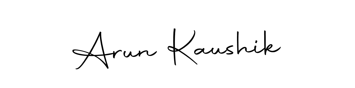 Make a beautiful signature design for name Arun Kaushik. With this signature (Autography-DOLnW) style, you can create a handwritten signature for free. Arun Kaushik signature style 10 images and pictures png