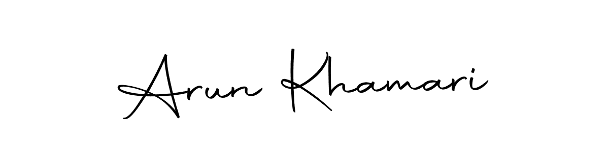 Similarly Autography-DOLnW is the best handwritten signature design. Signature creator online .You can use it as an online autograph creator for name Arun Khamari. Arun Khamari signature style 10 images and pictures png