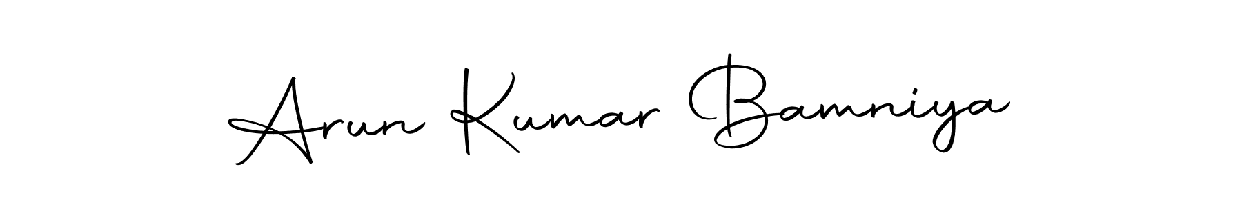 Also we have Arun Kumar Bamniya name is the best signature style. Create professional handwritten signature collection using Autography-DOLnW autograph style. Arun Kumar Bamniya signature style 10 images and pictures png