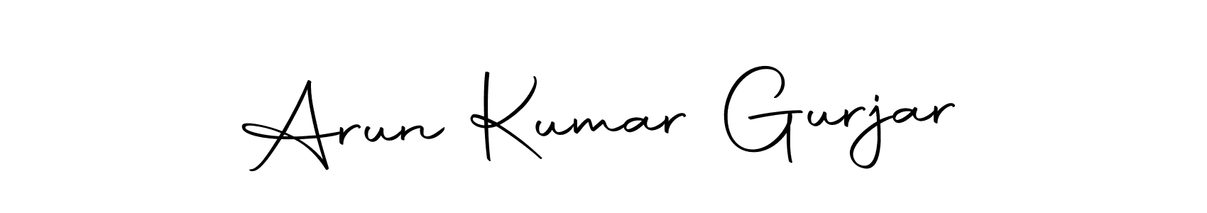 It looks lik you need a new signature style for name Arun Kumar Gurjar. Design unique handwritten (Autography-DOLnW) signature with our free signature maker in just a few clicks. Arun Kumar Gurjar signature style 10 images and pictures png