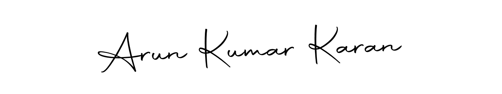 Design your own signature with our free online signature maker. With this signature software, you can create a handwritten (Autography-DOLnW) signature for name Arun Kumar Karan. Arun Kumar Karan signature style 10 images and pictures png