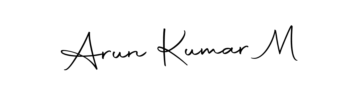 if you are searching for the best signature style for your name Arun Kumar M. so please give up your signature search. here we have designed multiple signature styles  using Autography-DOLnW. Arun Kumar M signature style 10 images and pictures png