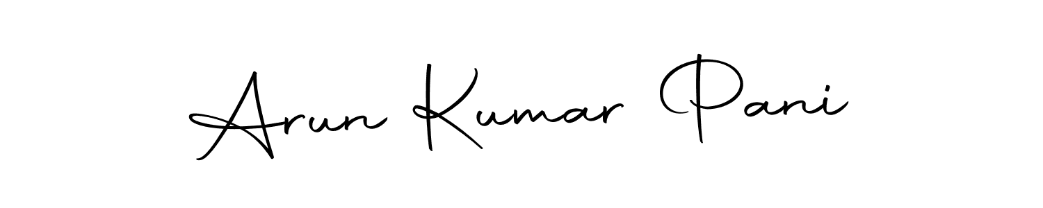 You should practise on your own different ways (Autography-DOLnW) to write your name (Arun Kumar Pani) in signature. don't let someone else do it for you. Arun Kumar Pani signature style 10 images and pictures png