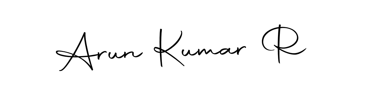 The best way (Autography-DOLnW) to make a short signature is to pick only two or three words in your name. The name Arun Kumar R include a total of six letters. For converting this name. Arun Kumar R signature style 10 images and pictures png