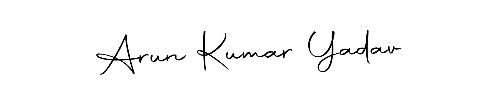 Use a signature maker to create a handwritten signature online. With this signature software, you can design (Autography-DOLnW) your own signature for name Arun Kumar Yadav. Arun Kumar Yadav signature style 10 images and pictures png