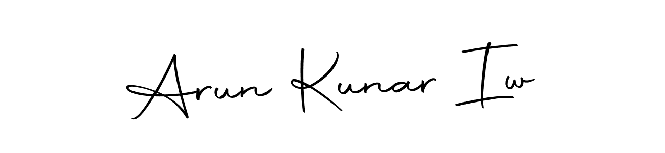 The best way (Autography-DOLnW) to make a short signature is to pick only two or three words in your name. The name Arun Kunar Iw include a total of six letters. For converting this name. Arun Kunar Iw signature style 10 images and pictures png