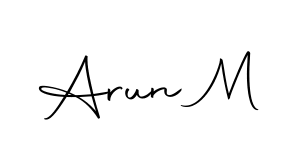 Make a short Arun M signature style. Manage your documents anywhere anytime using Autography-DOLnW. Create and add eSignatures, submit forms, share and send files easily. Arun M signature style 10 images and pictures png