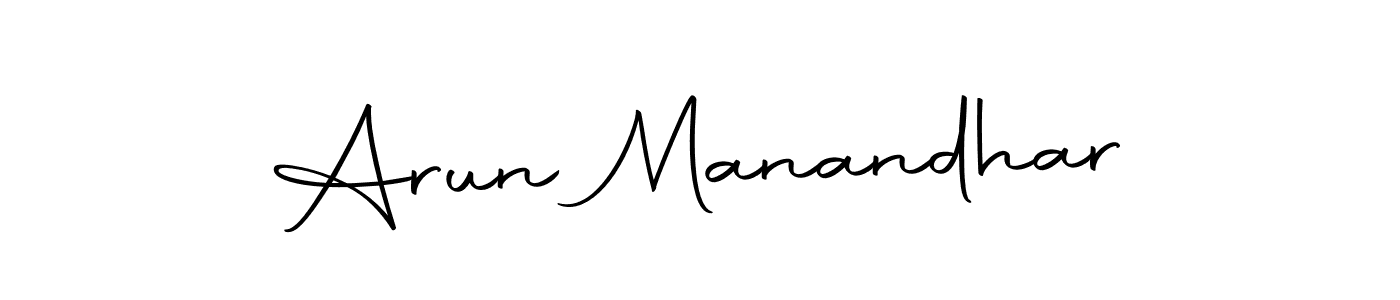 Make a short Arun Manandhar signature style. Manage your documents anywhere anytime using Autography-DOLnW. Create and add eSignatures, submit forms, share and send files easily. Arun Manandhar signature style 10 images and pictures png