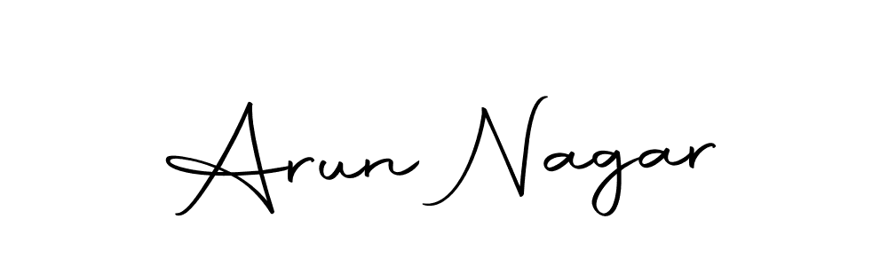 The best way (Autography-DOLnW) to make a short signature is to pick only two or three words in your name. The name Arun Nagar include a total of six letters. For converting this name. Arun Nagar signature style 10 images and pictures png