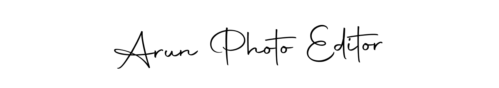 Similarly Autography-DOLnW is the best handwritten signature design. Signature creator online .You can use it as an online autograph creator for name Arun Photo Editor. Arun Photo Editor signature style 10 images and pictures png