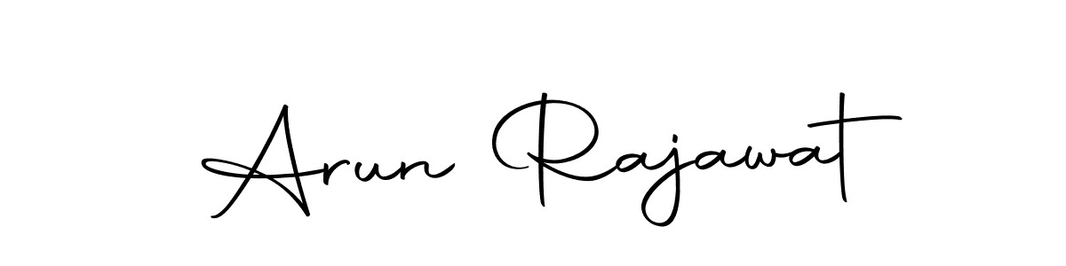 How to make Arun Rajawat name signature. Use Autography-DOLnW style for creating short signs online. This is the latest handwritten sign. Arun Rajawat signature style 10 images and pictures png