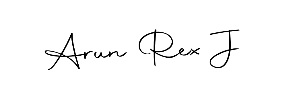 You can use this online signature creator to create a handwritten signature for the name Arun Rex J. This is the best online autograph maker. Arun Rex J signature style 10 images and pictures png