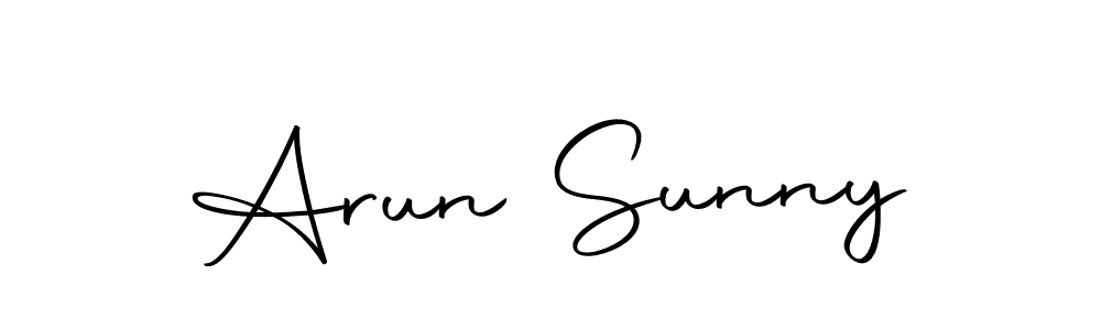 Autography-DOLnW is a professional signature style that is perfect for those who want to add a touch of class to their signature. It is also a great choice for those who want to make their signature more unique. Get Arun Sunny name to fancy signature for free. Arun Sunny signature style 10 images and pictures png