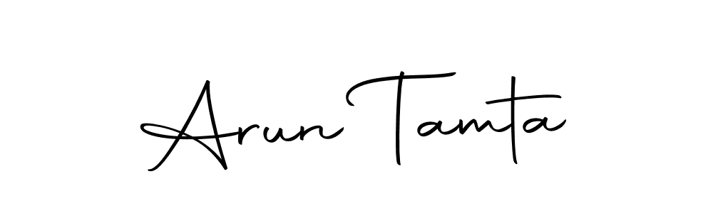 if you are searching for the best signature style for your name Arun Tamta. so please give up your signature search. here we have designed multiple signature styles  using Autography-DOLnW. Arun Tamta signature style 10 images and pictures png