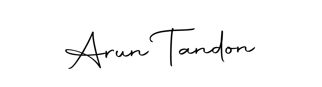 Arun Tandon stylish signature style. Best Handwritten Sign (Autography-DOLnW) for my name. Handwritten Signature Collection Ideas for my name Arun Tandon. Arun Tandon signature style 10 images and pictures png