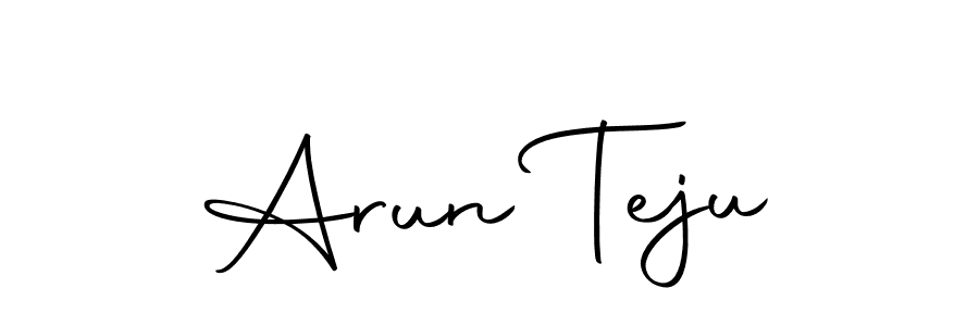 You can use this online signature creator to create a handwritten signature for the name Arun Teju. This is the best online autograph maker. Arun Teju signature style 10 images and pictures png