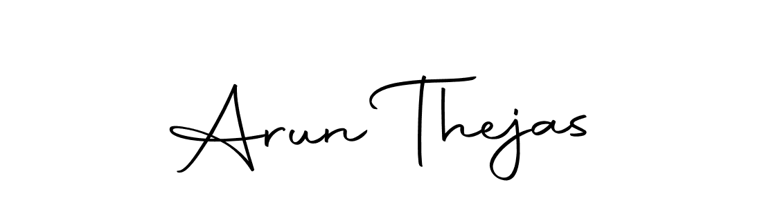 Arun Thejas stylish signature style. Best Handwritten Sign (Autography-DOLnW) for my name. Handwritten Signature Collection Ideas for my name Arun Thejas. Arun Thejas signature style 10 images and pictures png