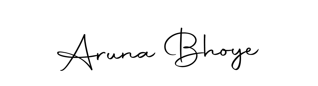 You should practise on your own different ways (Autography-DOLnW) to write your name (Aruna Bhoye) in signature. don't let someone else do it for you. Aruna Bhoye signature style 10 images and pictures png