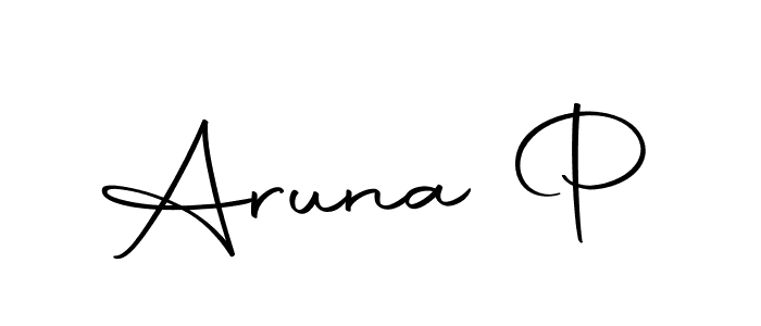 The best way (Autography-DOLnW) to make a short signature is to pick only two or three words in your name. The name Aruna P include a total of six letters. For converting this name. Aruna P signature style 10 images and pictures png