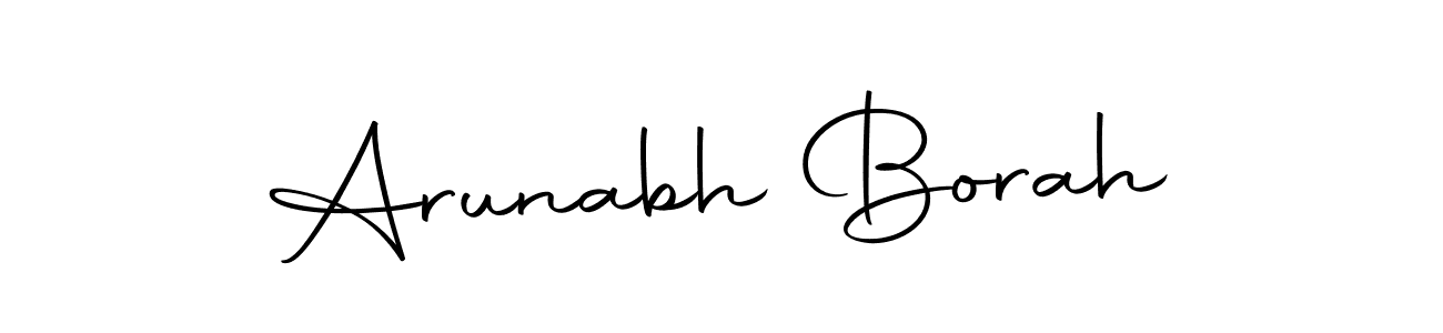 Autography-DOLnW is a professional signature style that is perfect for those who want to add a touch of class to their signature. It is also a great choice for those who want to make their signature more unique. Get Arunabh Borah name to fancy signature for free. Arunabh Borah signature style 10 images and pictures png