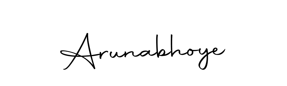 Use a signature maker to create a handwritten signature online. With this signature software, you can design (Autography-DOLnW) your own signature for name Arunabhoye. Arunabhoye signature style 10 images and pictures png