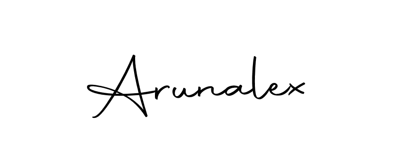 Create a beautiful signature design for name Arunalex. With this signature (Autography-DOLnW) fonts, you can make a handwritten signature for free. Arunalex signature style 10 images and pictures png