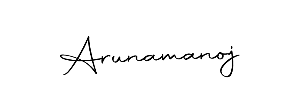 Create a beautiful signature design for name Arunamanoj. With this signature (Autography-DOLnW) fonts, you can make a handwritten signature for free. Arunamanoj signature style 10 images and pictures png