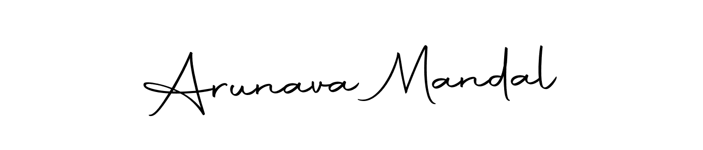 How to make Arunava Mandal name signature. Use Autography-DOLnW style for creating short signs online. This is the latest handwritten sign. Arunava Mandal signature style 10 images and pictures png