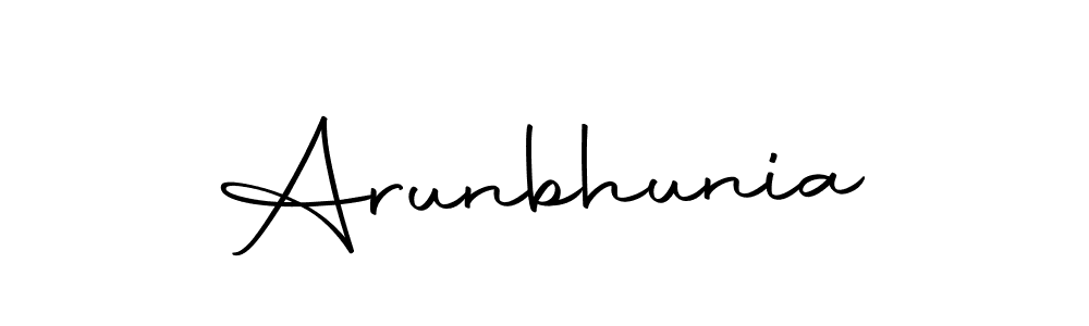 Here are the top 10 professional signature styles for the name Arunbhunia. These are the best autograph styles you can use for your name. Arunbhunia signature style 10 images and pictures png
