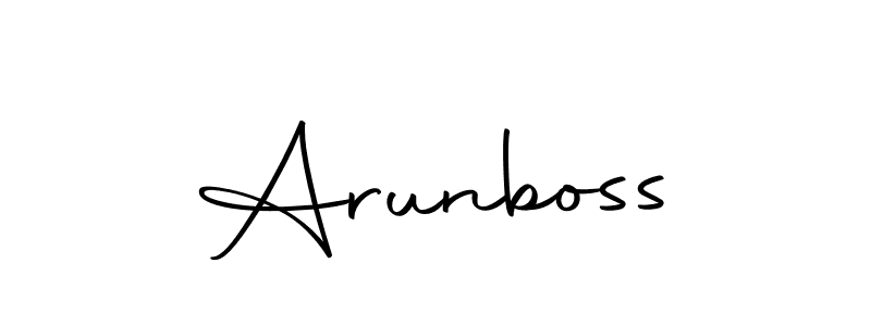 Here are the top 10 professional signature styles for the name Arunboss. These are the best autograph styles you can use for your name. Arunboss signature style 10 images and pictures png