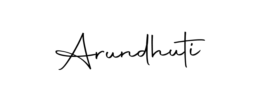 Make a beautiful signature design for name Arundhuti. With this signature (Autography-DOLnW) style, you can create a handwritten signature for free. Arundhuti signature style 10 images and pictures png