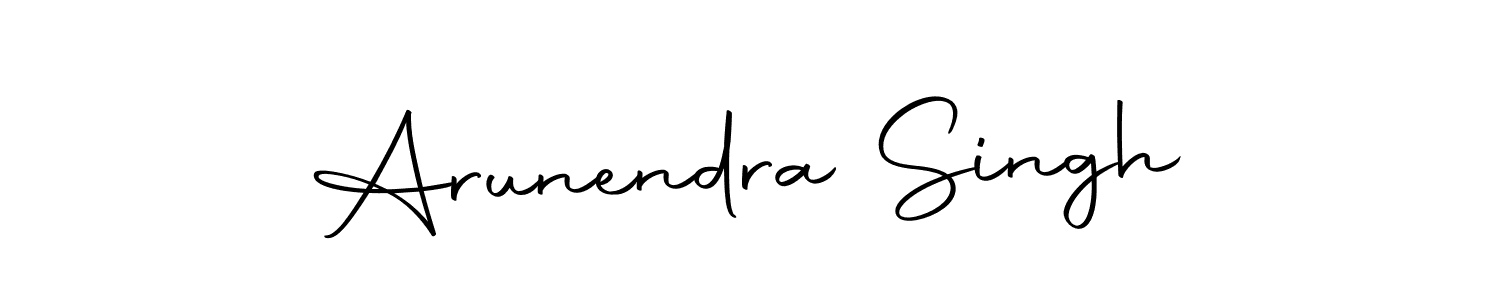The best way (Autography-DOLnW) to make a short signature is to pick only two or three words in your name. The name Arunendra Singh include a total of six letters. For converting this name. Arunendra Singh signature style 10 images and pictures png