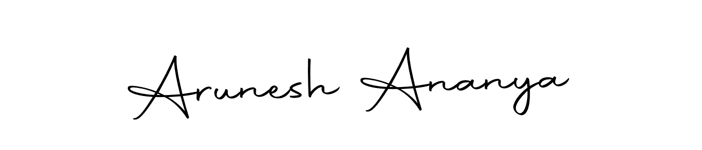 How to make Arunesh Ananya signature? Autography-DOLnW is a professional autograph style. Create handwritten signature for Arunesh Ananya name. Arunesh Ananya signature style 10 images and pictures png