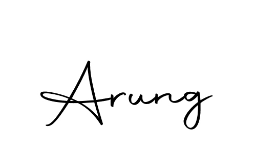 You should practise on your own different ways (Autography-DOLnW) to write your name (Arung) in signature. don't let someone else do it for you. Arung signature style 10 images and pictures png