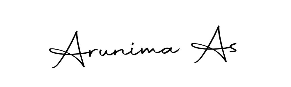 if you are searching for the best signature style for your name Arunima As. so please give up your signature search. here we have designed multiple signature styles  using Autography-DOLnW. Arunima As signature style 10 images and pictures png