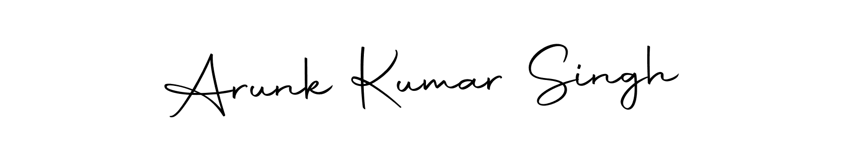 Design your own signature with our free online signature maker. With this signature software, you can create a handwritten (Autography-DOLnW) signature for name Arunk Kumar Singh. Arunk Kumar Singh signature style 10 images and pictures png