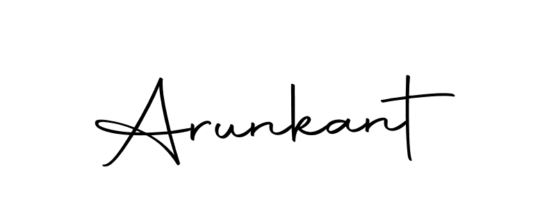 Design your own signature with our free online signature maker. With this signature software, you can create a handwritten (Autography-DOLnW) signature for name Arunkant. Arunkant signature style 10 images and pictures png